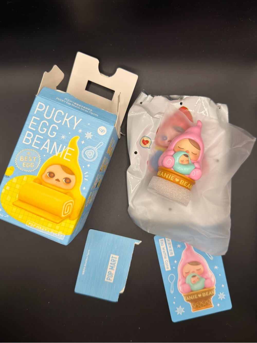 PUCKY Egg Beanie Collectible Figure by POP MART - Egg Waffle Cone